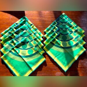 Ensemble vintage, 9 serviettes de tables Ken Scott 1960